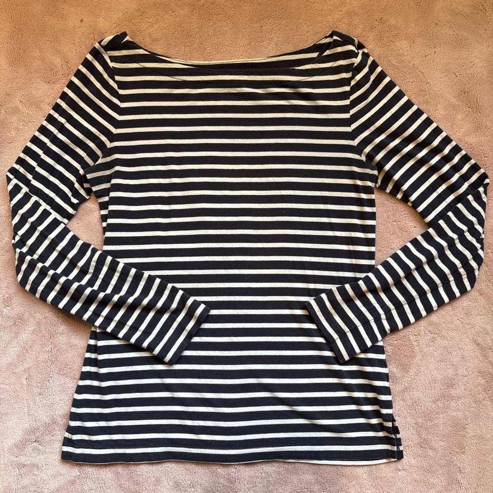 Banana republic striped boat neck top